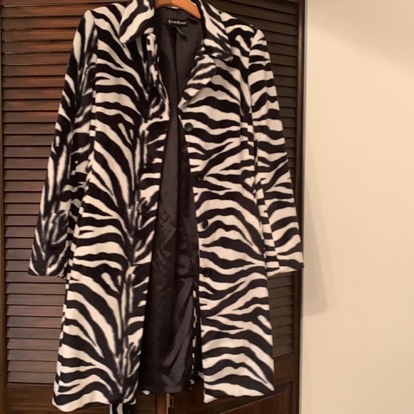 Bebe Zebra print winter coat - Picture 2 of 6